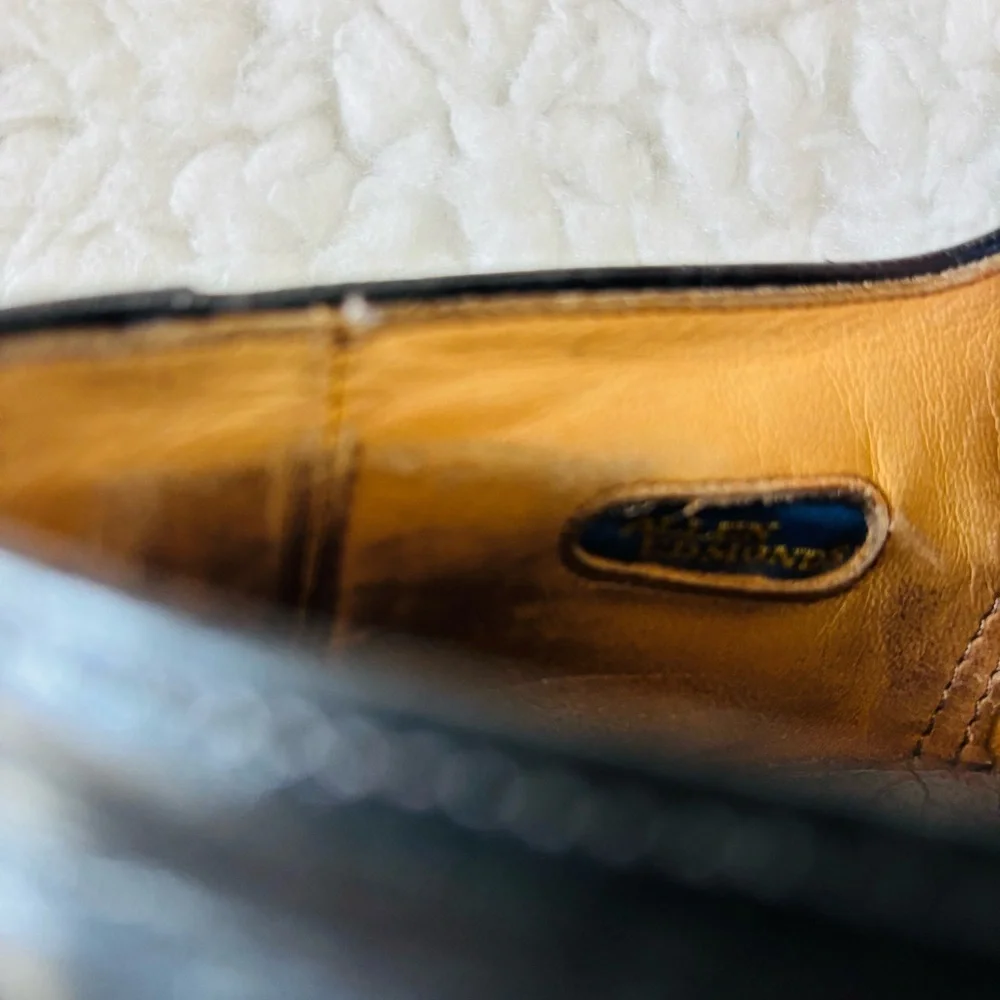 Allen Edmonds Black leather Oxfords Shoes size 9.5 EEE